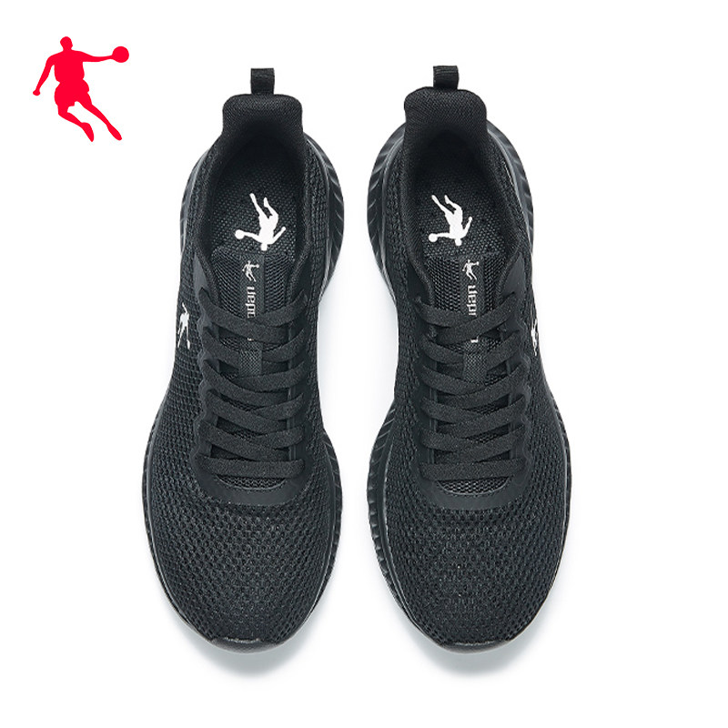 乔丹纯白色男子运动鞋夏季单层网眼跑步减震超轻跑步鞋