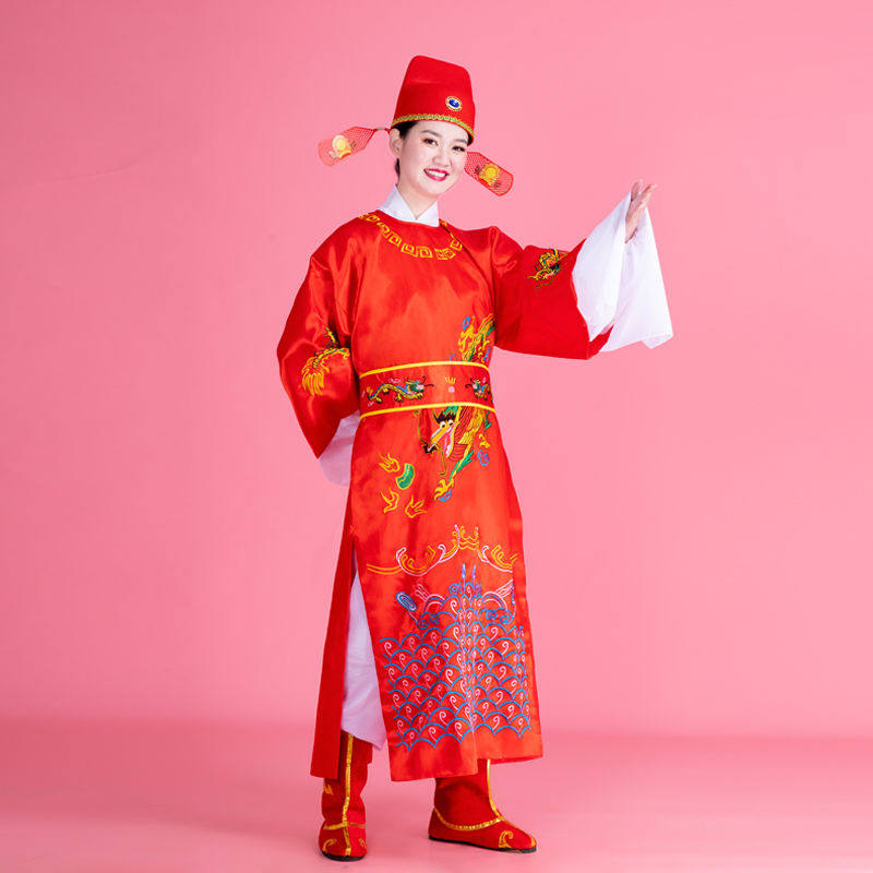 女驸马儿童状元演出演出服服装古装黄梅戏戏曲京剧民族服装