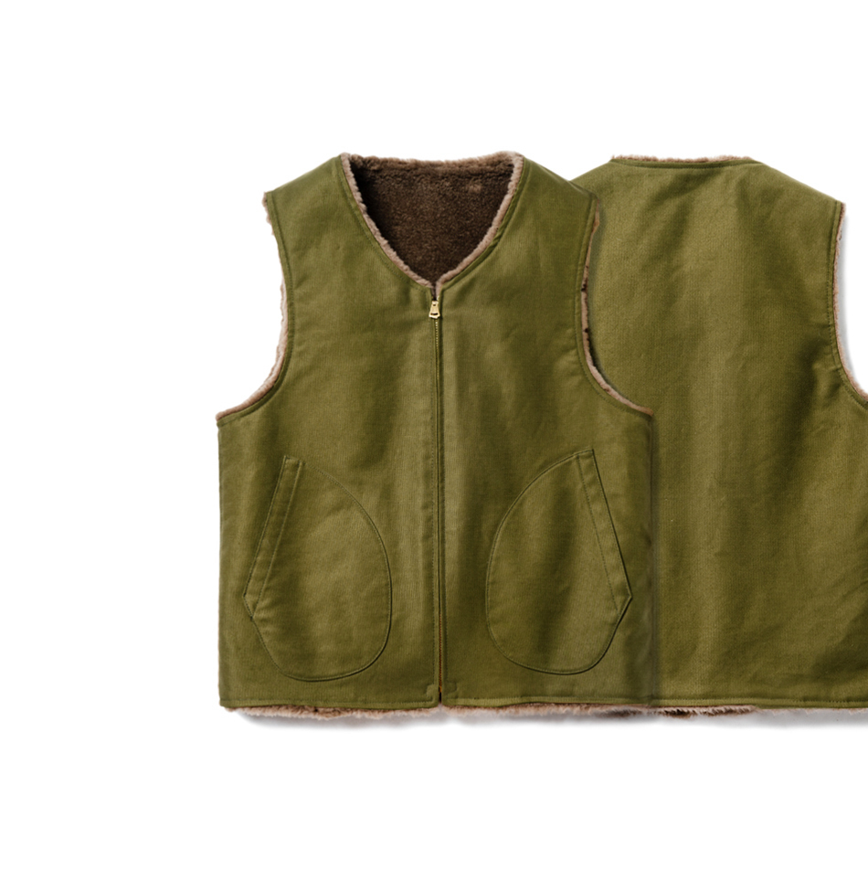 玩儿·N-1甲板背心 澳洲美利奴羊毛内里+冈山16oz 军事机能面料