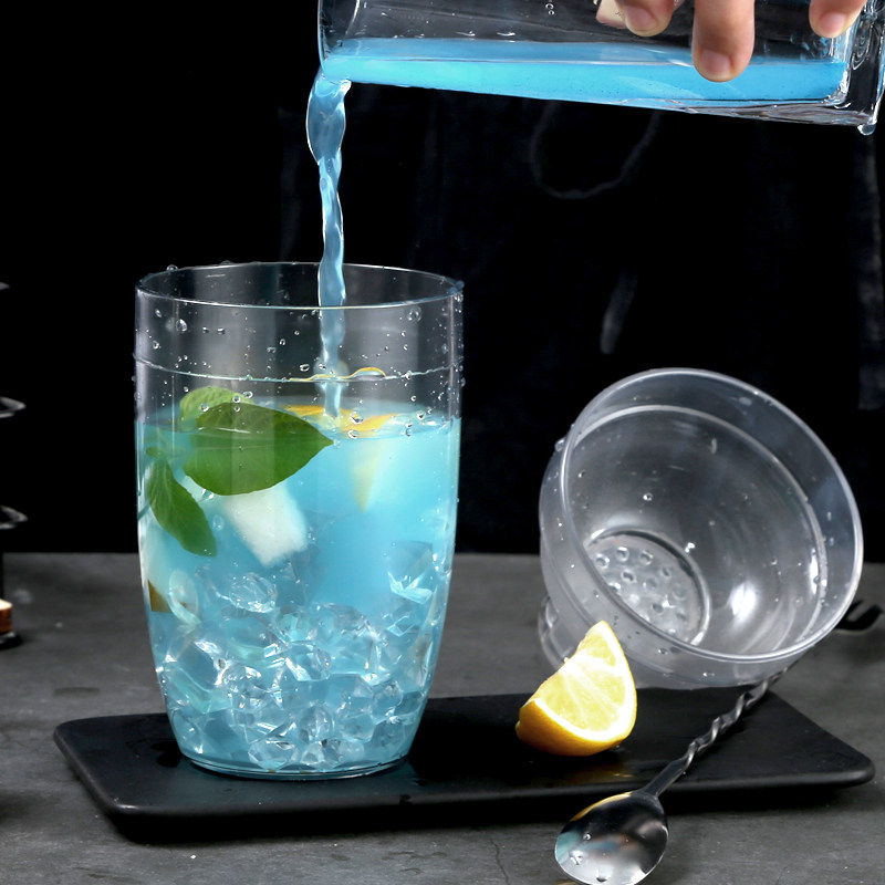 雪克杯 带刻度摇酒器 手摇杯 pc树脂雪克壶 防烫调酒器奶茶摇摇杯