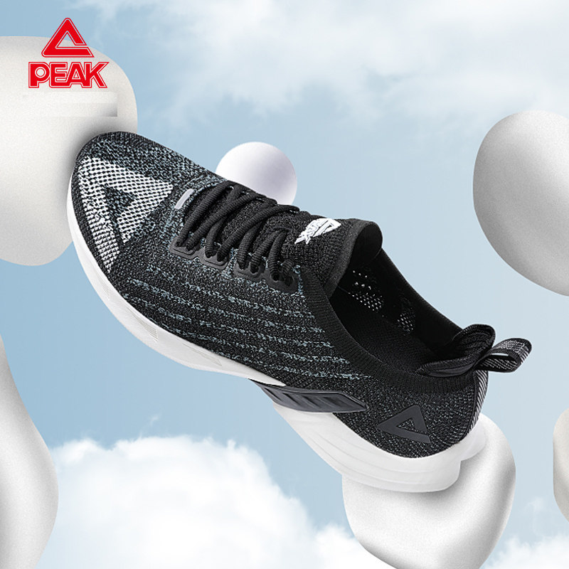 peak匹克轻弹科技跑步2022春季透气耐磨男鞋跑步鞋