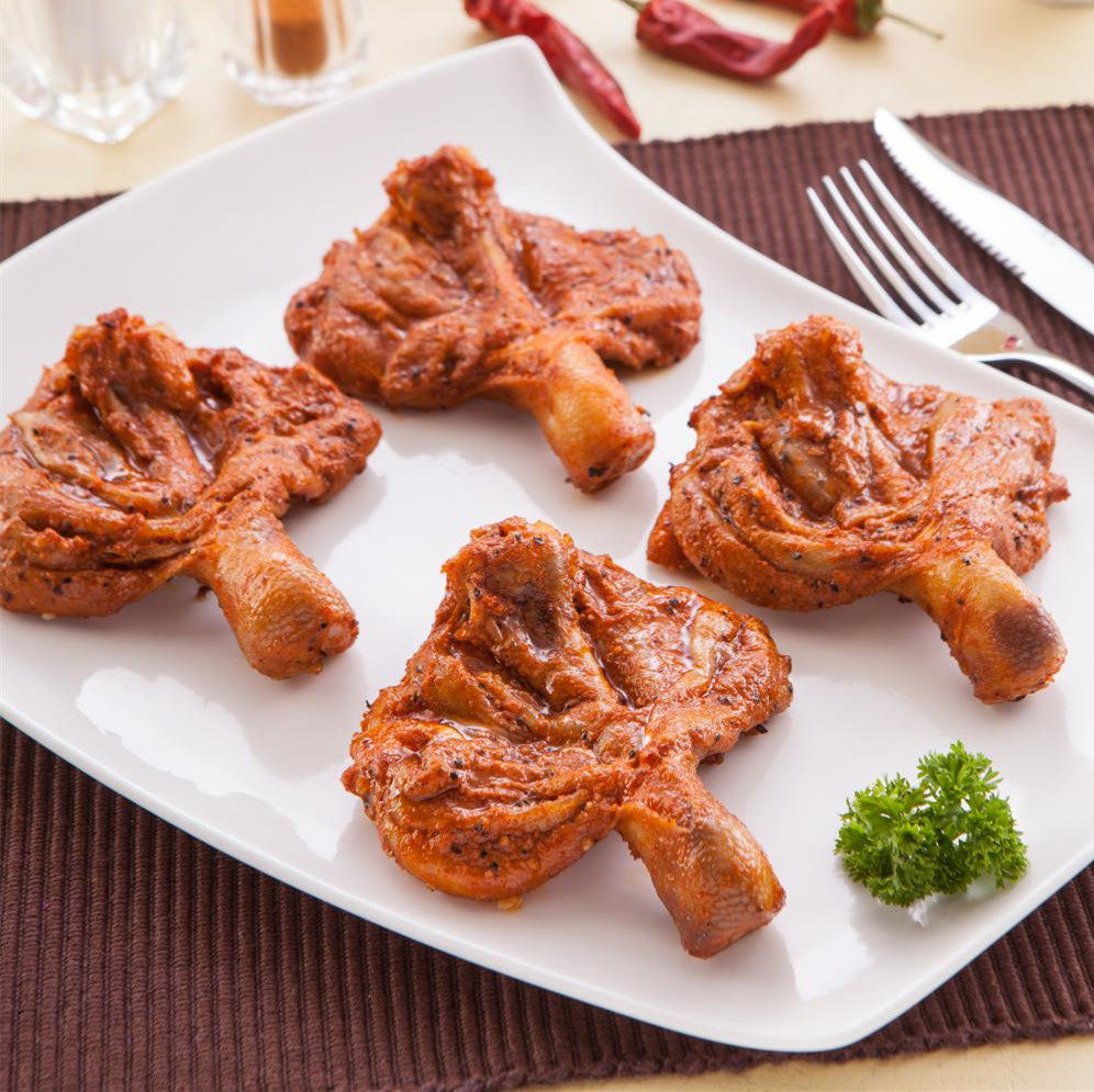 奥尔良圣农蝴蝶2kg116个油炸餐饭便当调理琵琶鸡肉零食