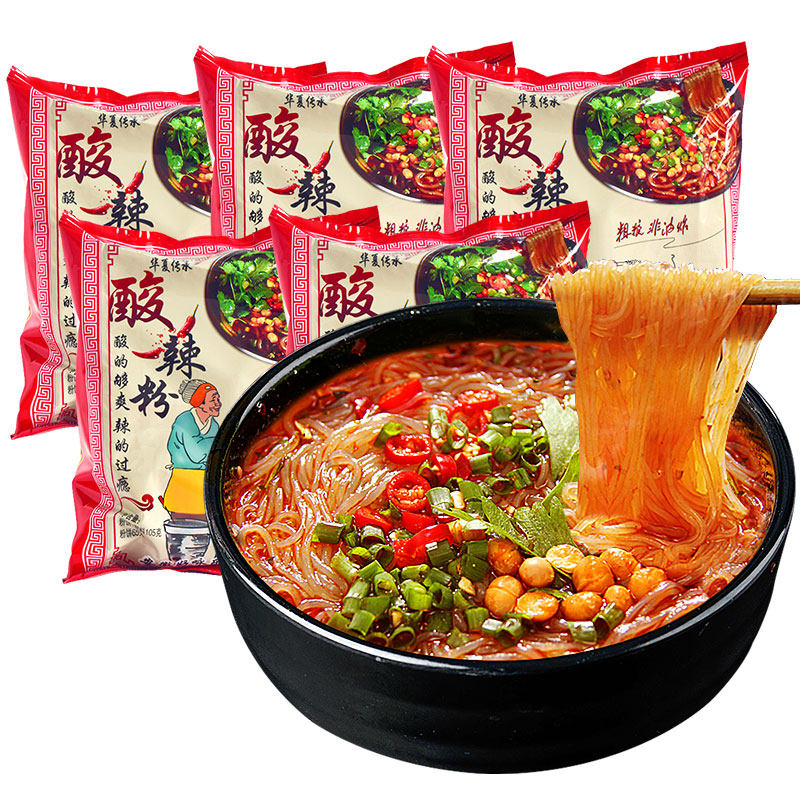 酸辣粉5袋装 正宗重庆酸辣味红薯粉丝速食方便面泡面批发网红美食
