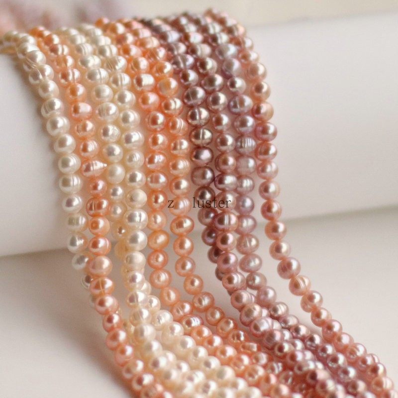 luster天然淡水珍珠56mm冲头珠串手链项链手工其他