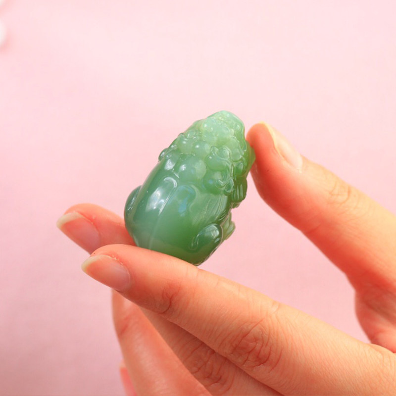 天然猫眼碧玉貔貅挂件新疆和田玉男士吊坠女款项链玉石皮休31g