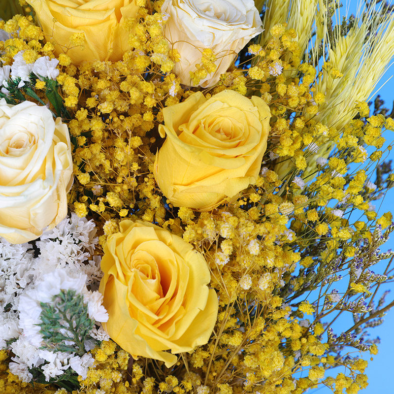 干花永生花真花轻奢花束网红红玫瑰高级ins风客干花