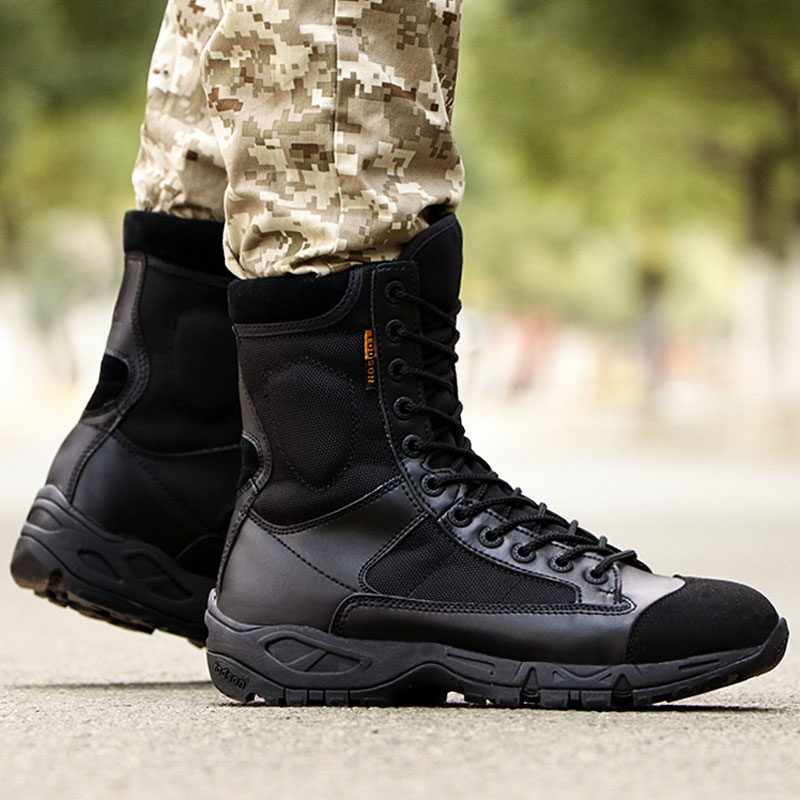 马格南军靴男特种兵减震超轻作战靴夏季cqb战术靴空降靴07作训靴