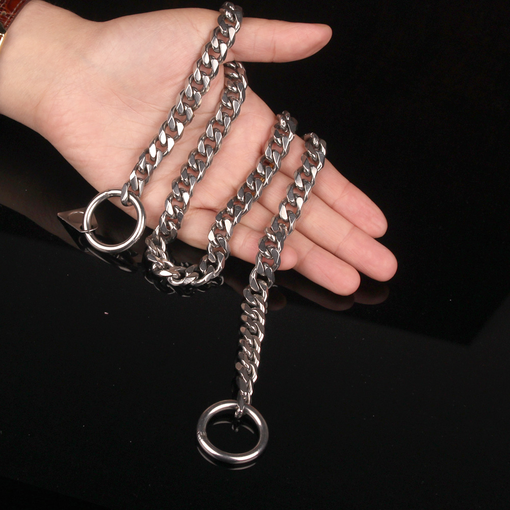 狗先生 不锈钢p链 中型大型犬蛇链金毛马犬狗狗项圈狗脖链训狗链