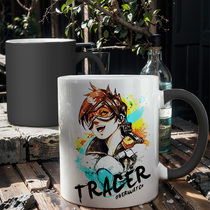 Watch Half Hidden Dead God Sources DVA game Coffee water glasses Living room with cover Ceramic Cup Discoloration Mark Cup Customize