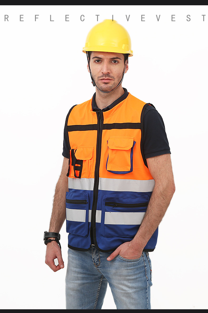 反光安全背心马甲工地交通交通车车用黄衣条施工防护服
