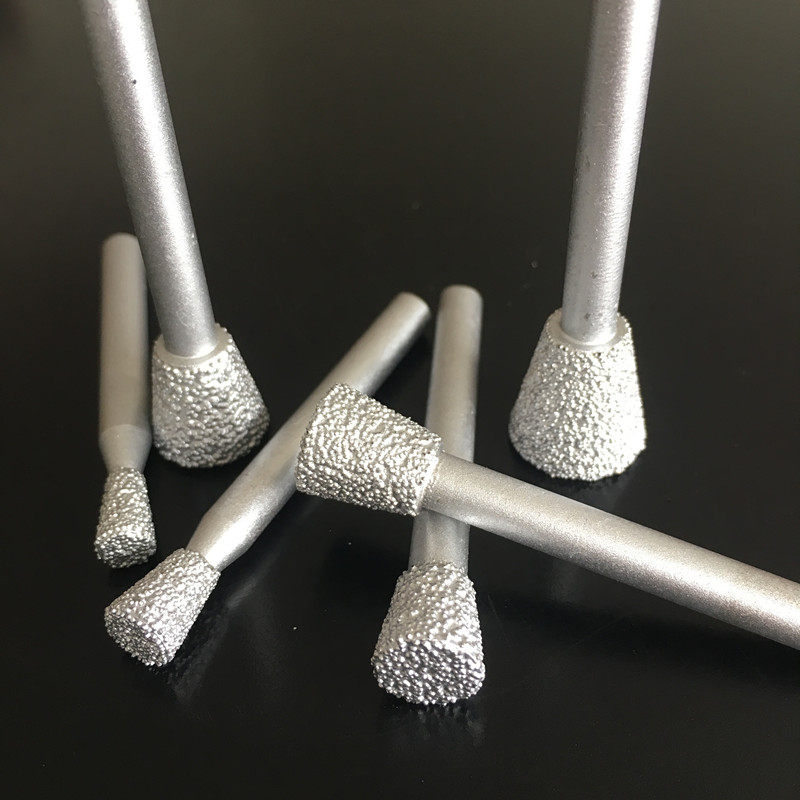 金刚石钎焊合金倒锥型磨头加粗锋利616毫徐锋8025其他铣刀
