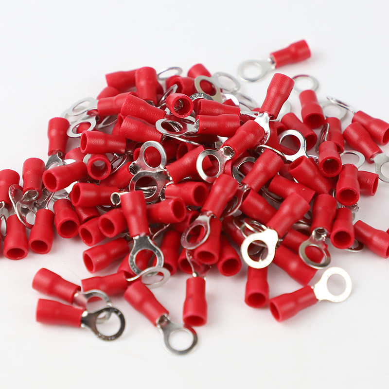 rv1.25-5圆形预绝缘接线端子1000只冷压端子接线鼻铜端头圆型线耳