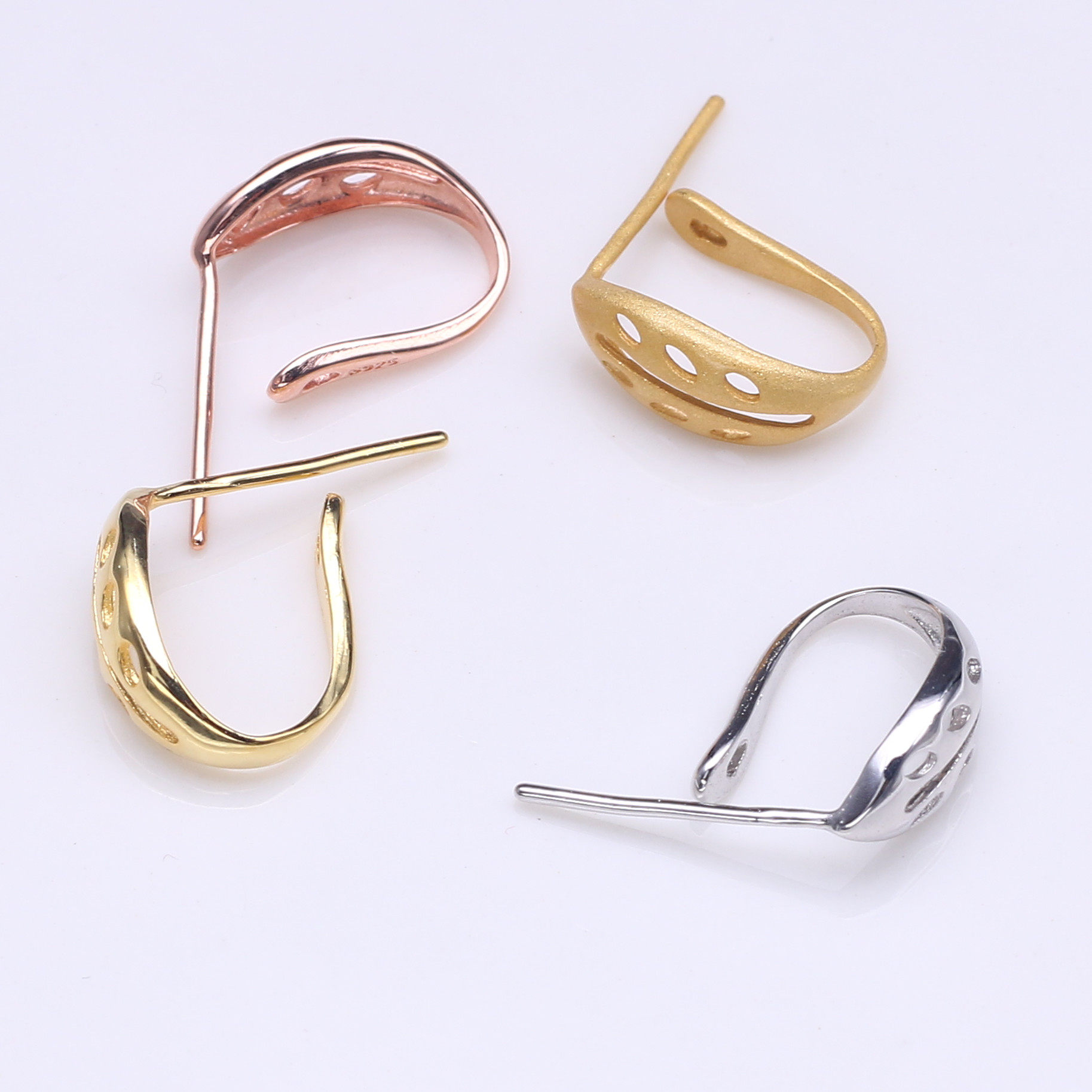 夹扣包邮平安扣扣子纯银吊坠扣银接头扣头高端扣