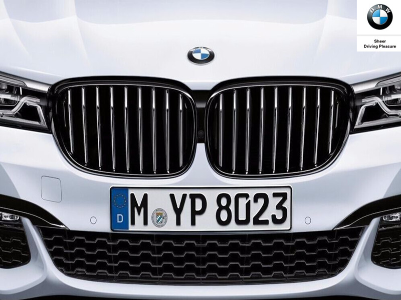 宝马进气中网黑色高亮mpbmwg12g11新款中网