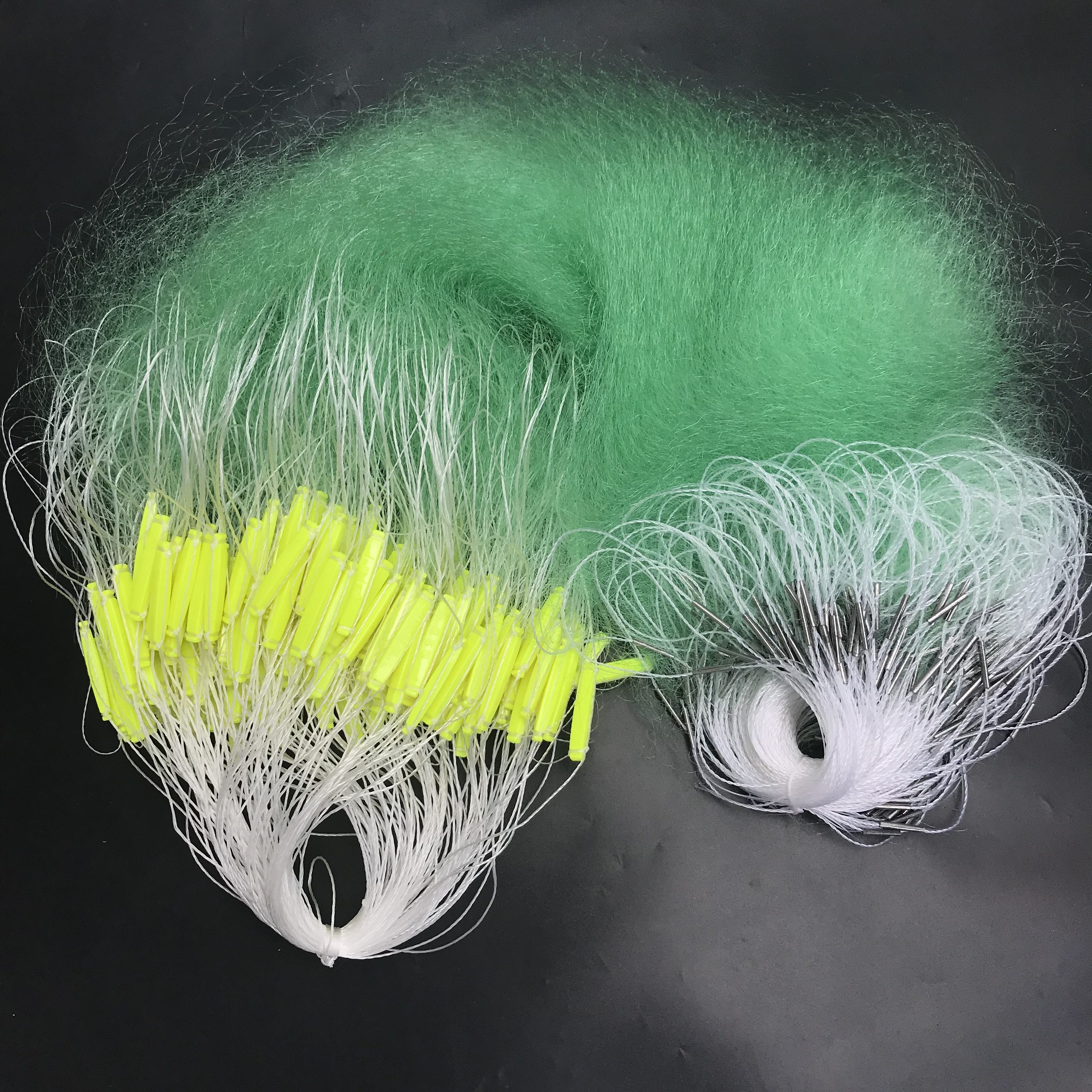 鱼网粘网单层渔网丝网沾网白条网沉12米15米高鱼网