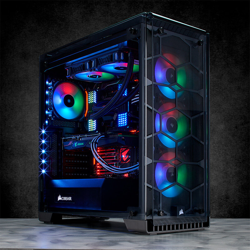 美商海盗船ml120/140mm pro rgb机箱散热器海盗船静音水冷风扇pwm