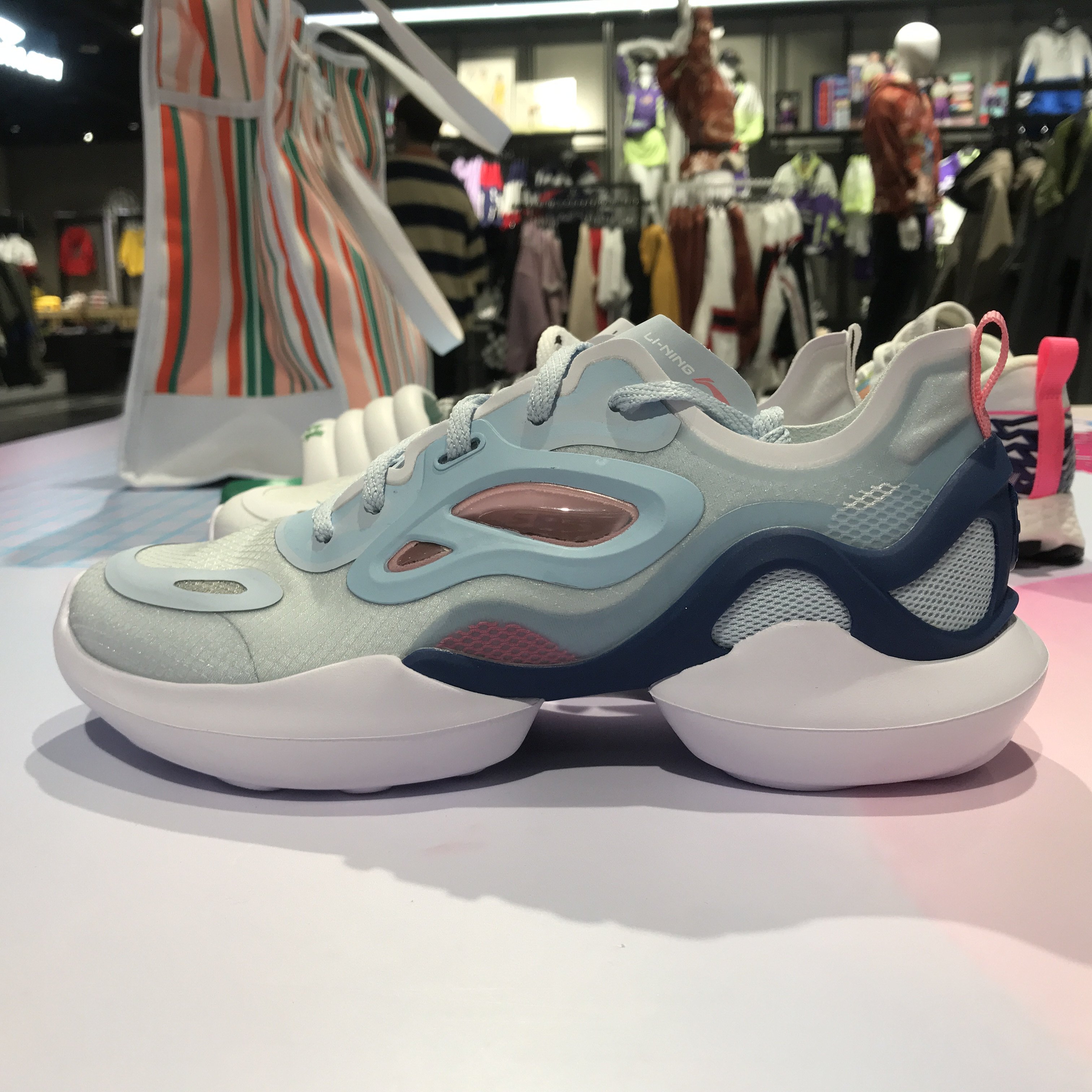 李宁2020夏季新款羿星潮流运动透气老爹aglq038运动休闲鞋