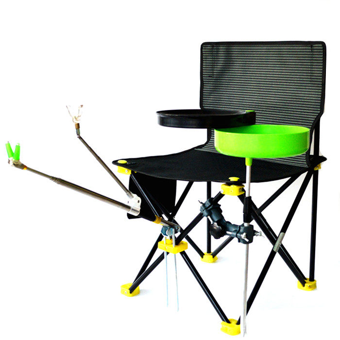 多功能靠背便携折叠新款钓椅特价钓鱼椅垂钓椅炮台架钓鱼凳台钓椅