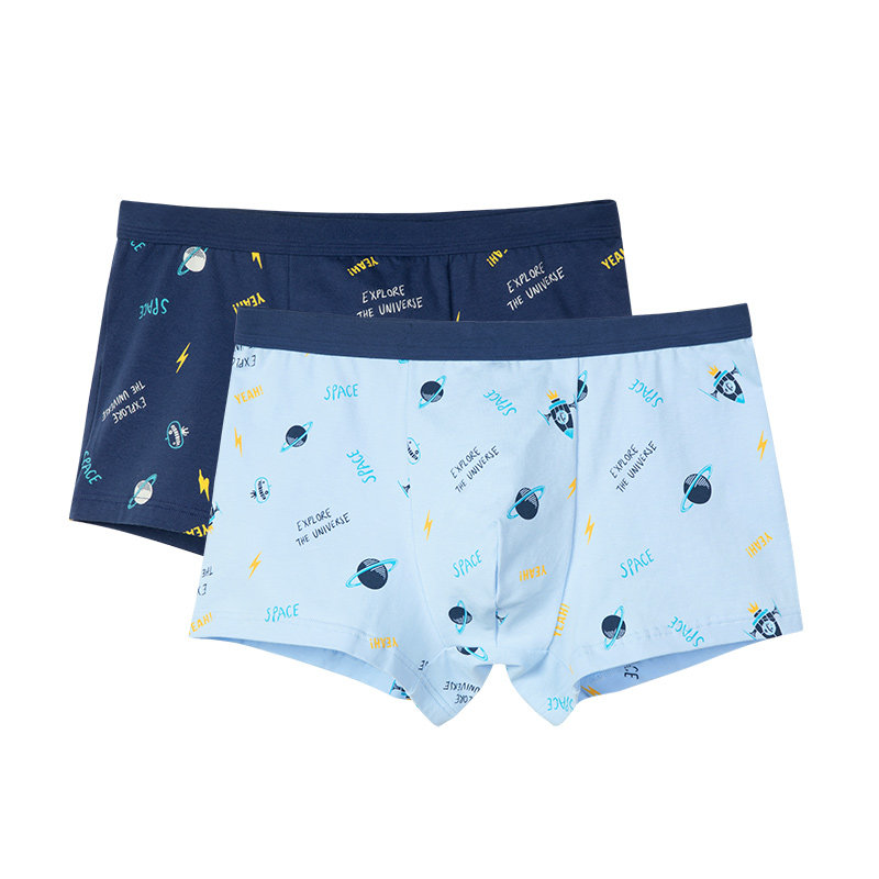 胖童内裤男童加肥加大宽松平角儿童中大青少年内裤