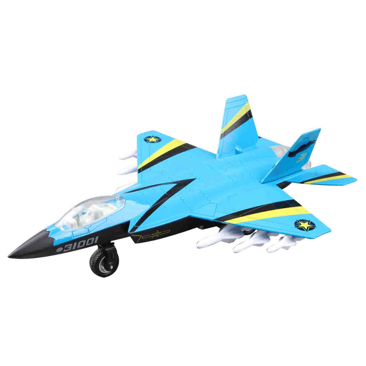 彩珀歼三十一战斗机 儿童玩具飞机模型 合金飞机模型 金属飞机