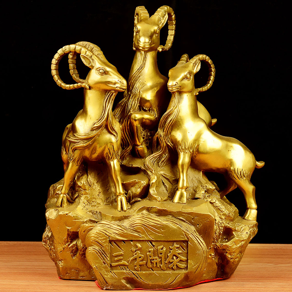 卓弘三羊开泰生肖羊摆件招财三阳开泰铜羊家居装饰摆设工艺品摆件