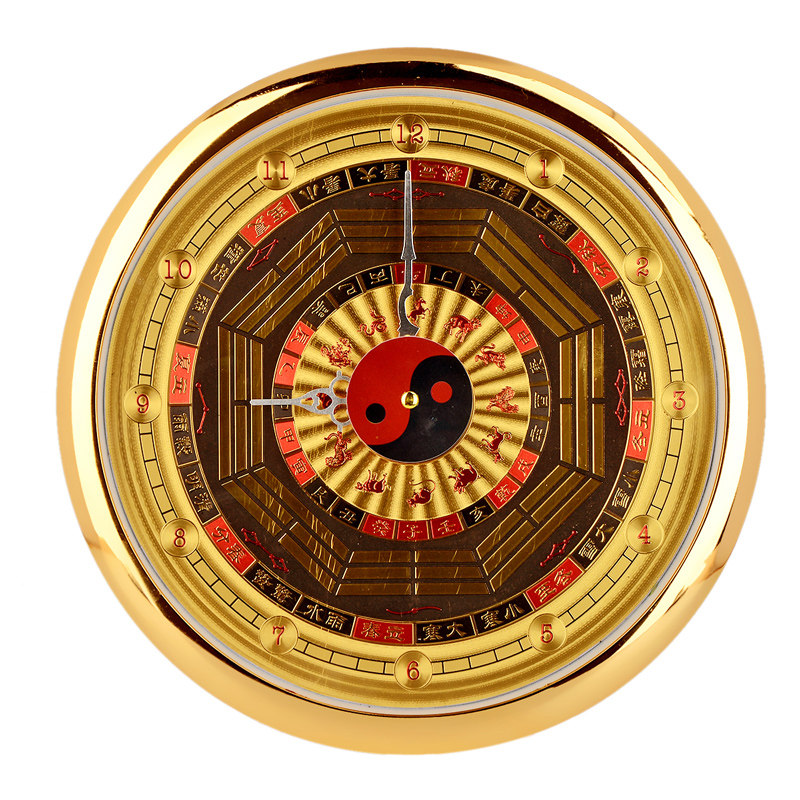 卓弘挂钟装饰创意客厅镇宅钟表风水流注子午挂钟