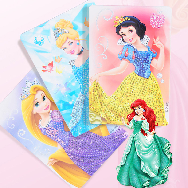 钻石女孩艾莎贴纸公主冰雪包冰雪贴画材料制作手工创意粘贴类