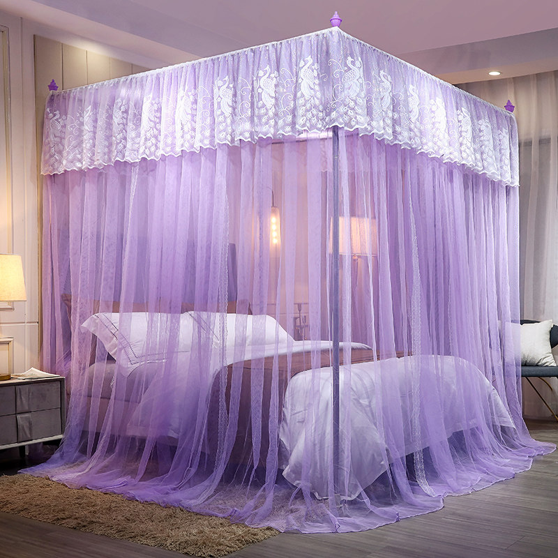 新款网红蚊帐公主双层15米18m双人家用加密蚊帐