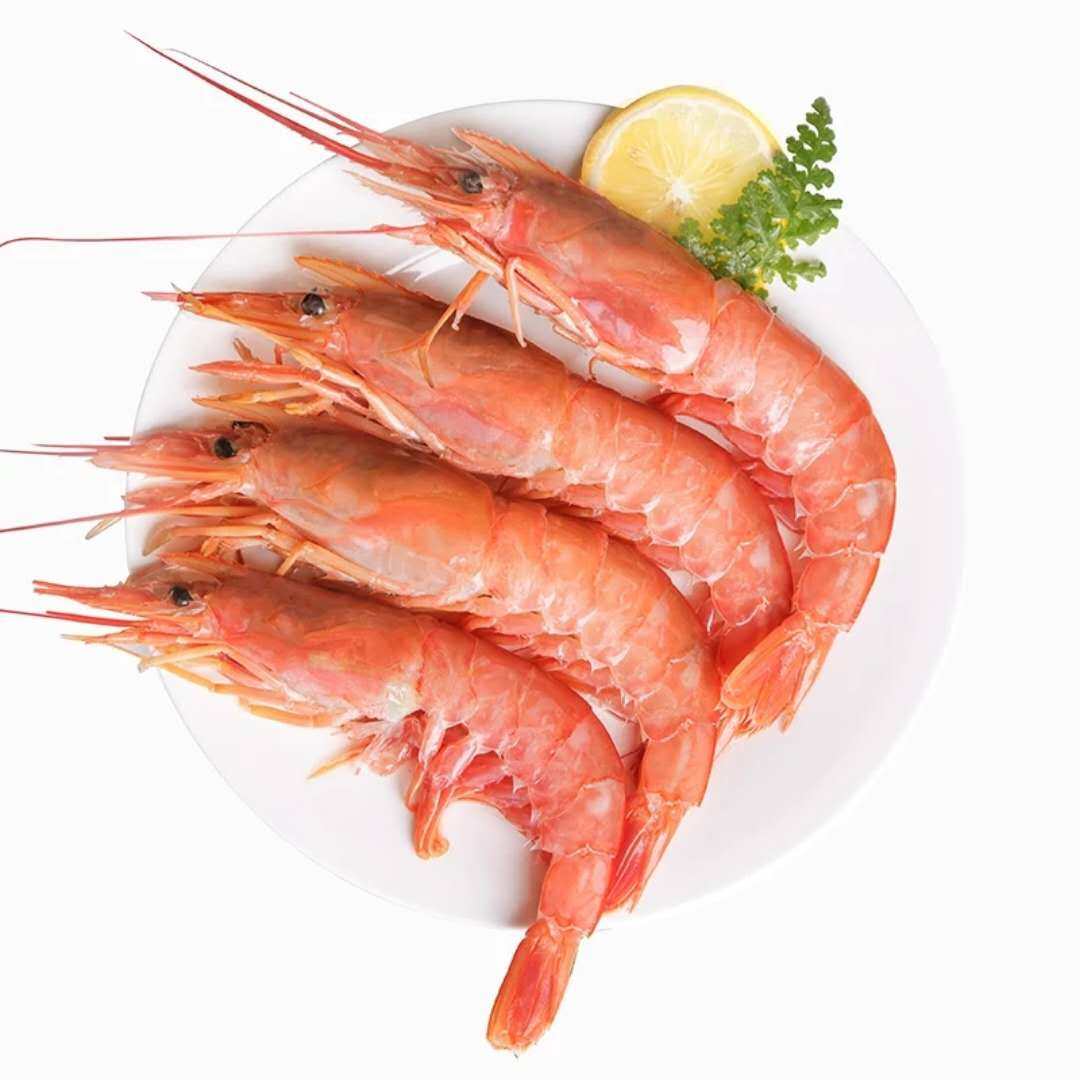 新鲜l2号阿根廷红虾2kg深海捕捞活冻大虾对虾海虾海鲜水产包邮