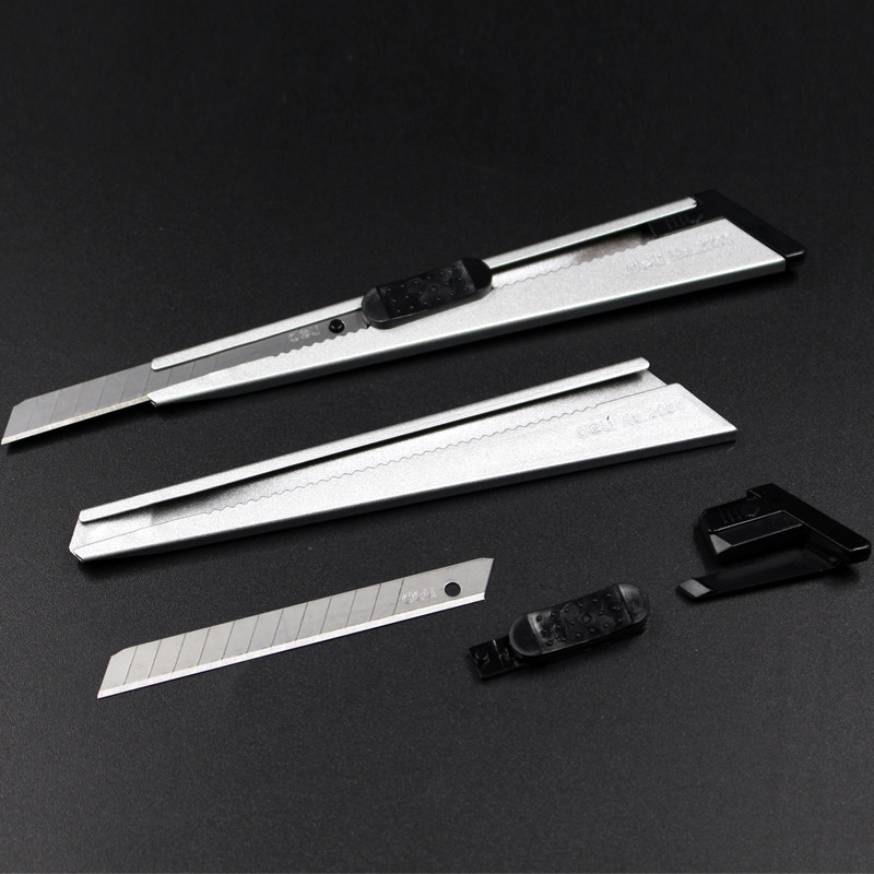 得力2055创意三角形刀架金属美工刀办公美术工具刀裁纸贴膜刀包邮