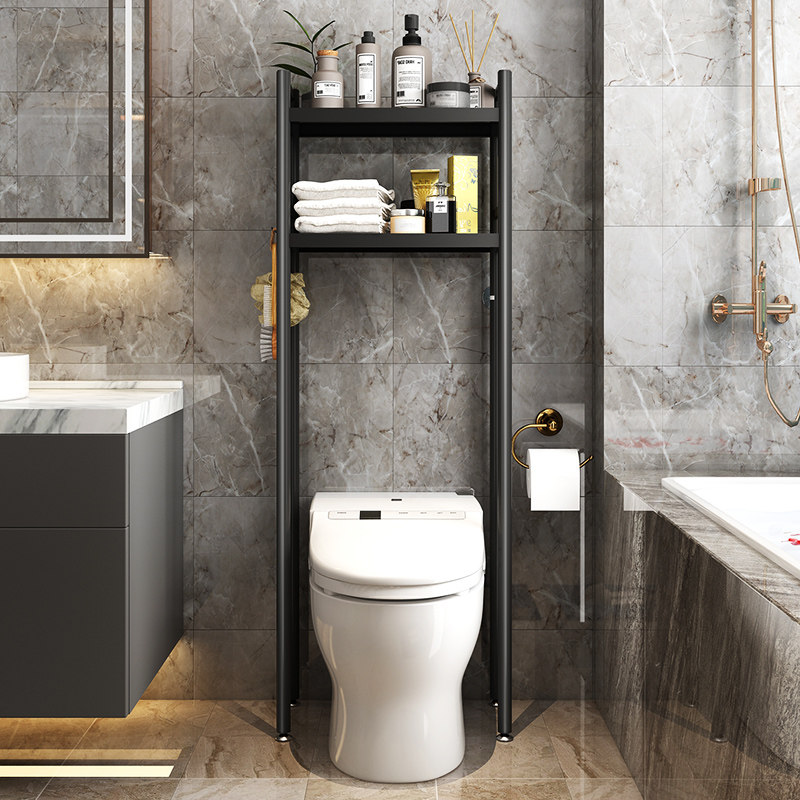 马桶置物架落地卫生间厕所后方上方架子浴室空隙浴室角架