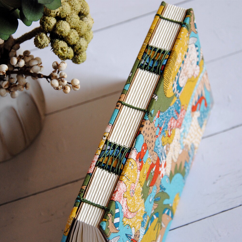 【恐龙の异想世界】斑町裸脊线装a5文创笔记本小清新手账本手工本