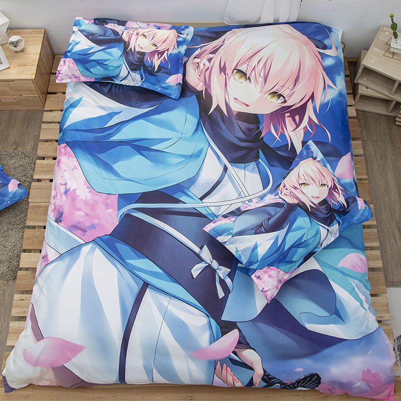 diy二次元动漫冲田总司枕套学生宿舍宅男单人枕套