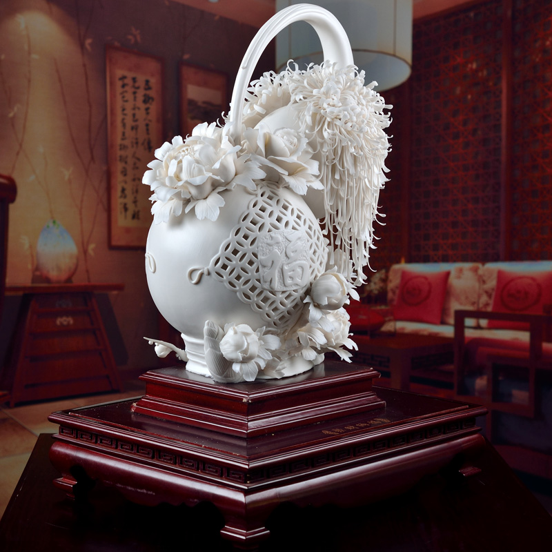 东方泥土聚财纳福聚财纳福德化白瓷雕塑雕塑艺术艺术品开业摆件