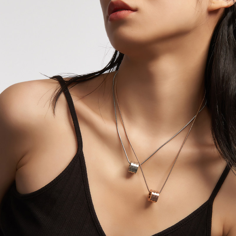 calvinklein凯文克莱ck项链小蛮腰轻奢小众男女夏季项链