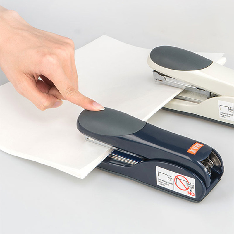 日本订书机蓝色灰色黑色230页订书装订max平脚订书机