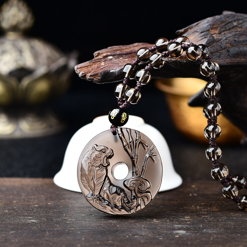 2022年虎年鸣虎赐瑞吊坠生肖吉祥物老虎百解饰物项坠