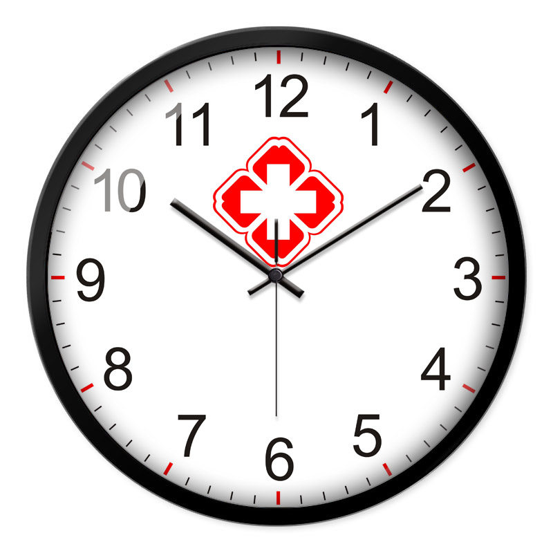 挂钟医院标志装饰时钟医护护士办公室静音口腔挂钟