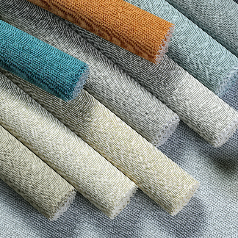 素色墙布无缝全屋高档纱线壁布现代简约轻奢客厅无缝墙布