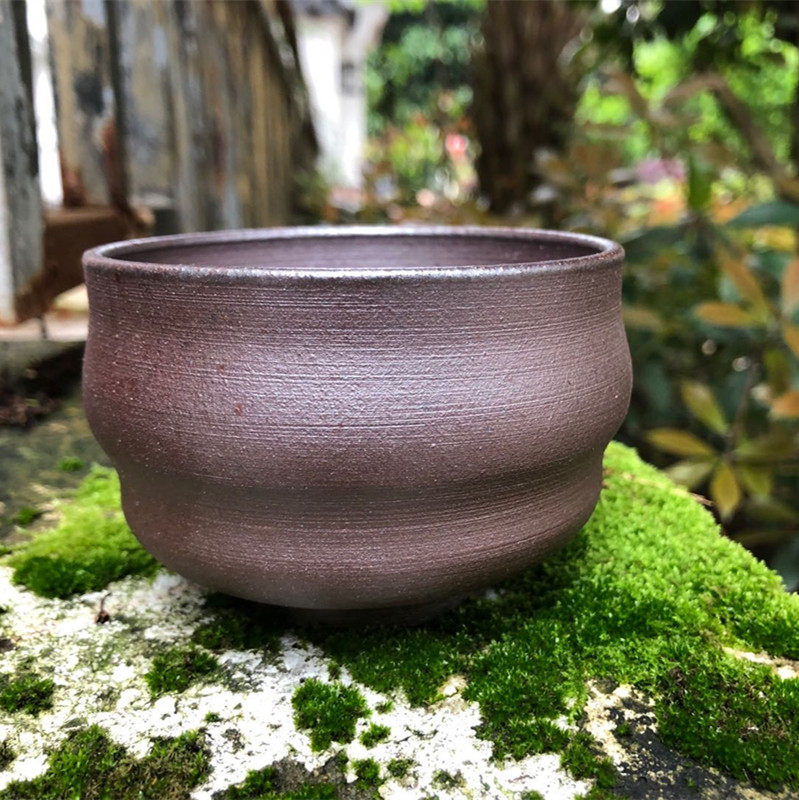 正品手工制作龙窑柴烧粗陶茶杯功夫杯品茗杯单个主人杯