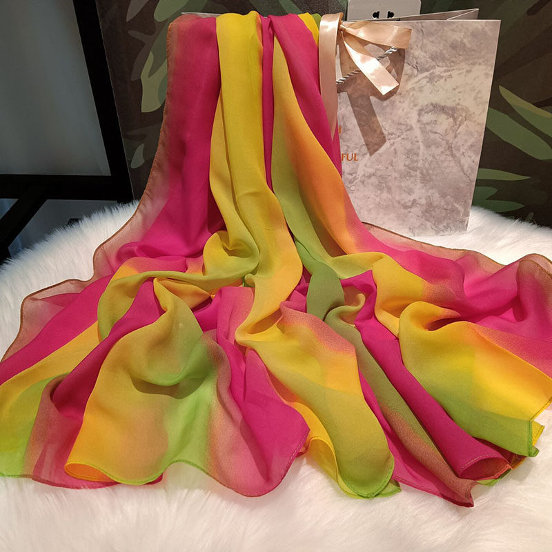 春秋纱巾外搭多功能披肩薄款秋季围巾两用 - 创丝记围巾批发logo印制