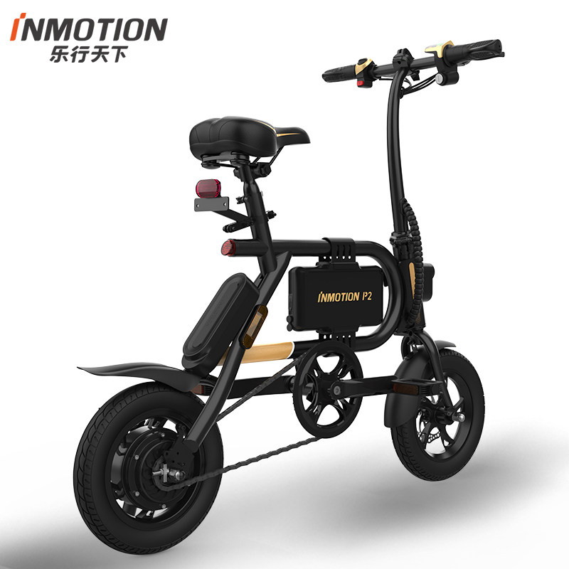 inmotion乐行天下p2豪华版折叠电动自行车亲子助力迷你大人电瓶车