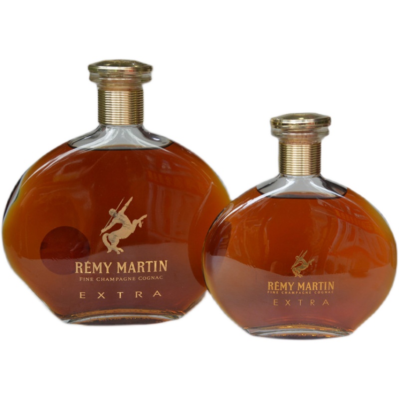 洋酒收藏法国法国人人头马extra远年干邑白兰地700ml350ml白兰地