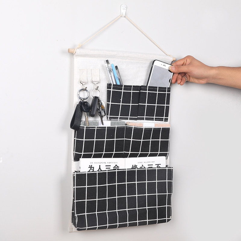 挂式寝室必备收纳袋挂袋挂墙置物架宿舍神器袋子小布袋收纳挂袋