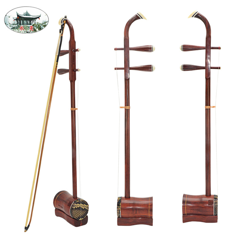 高胡长尧尧牌老料紫檀圆桶伴奏黄梅戏二胡乐器高胡