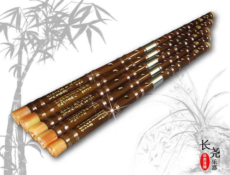 竹笛子横笛 专业演奏乐器竹笛 两节笛子苏州古悦乐器配件