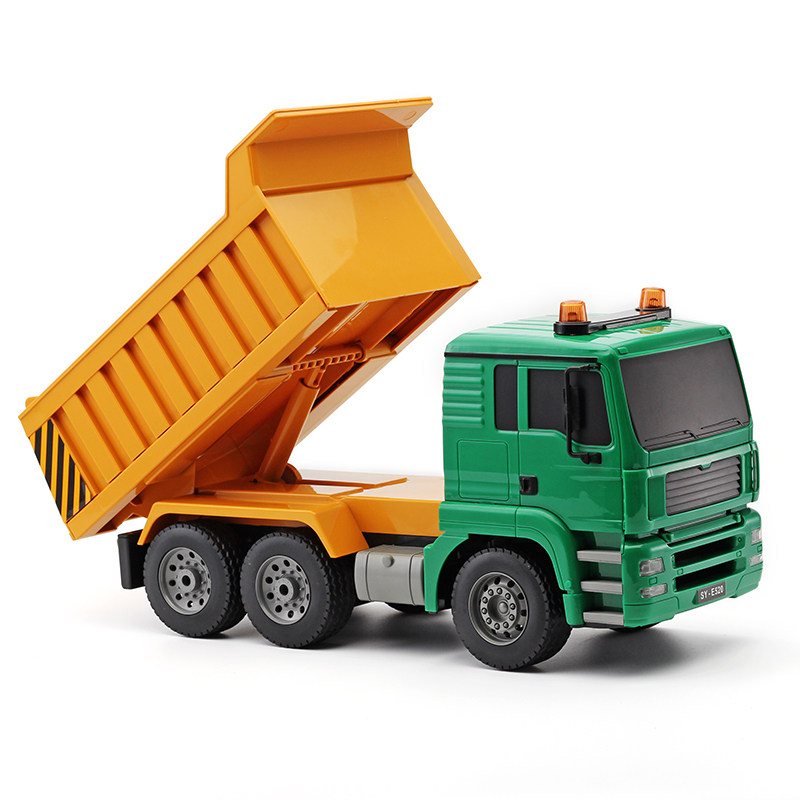 双鹰遥控自卸车工程翻斗大号电动模型运输泥头电动