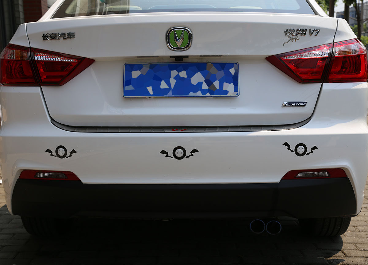 适用于xt个性车尾装饰雷达逸动长安cs75致尚汽车装饰贴