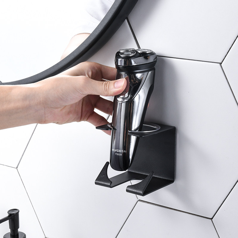 不锈钢电动剃须刀架子卫生间浴室打孔刮胡刀架收纳置物架剃须刀架