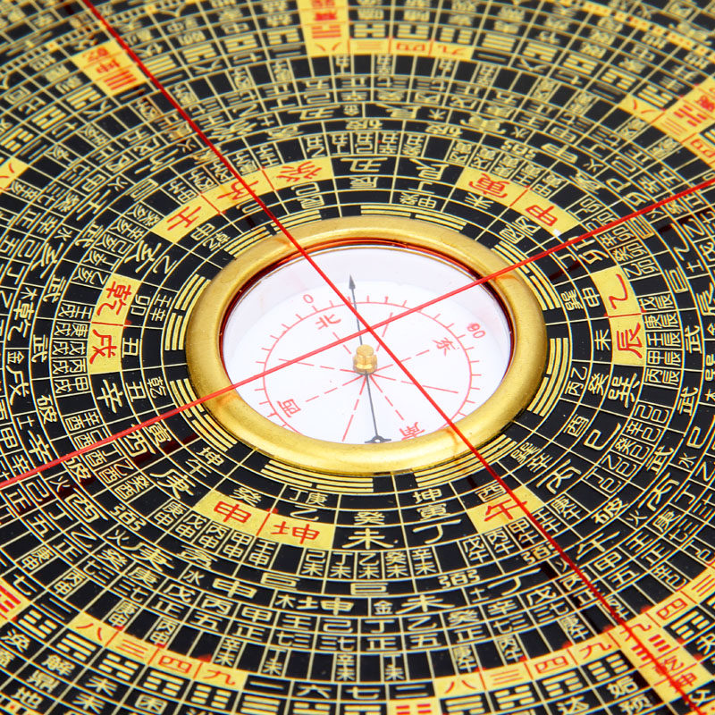 厚德居 开光香港通胜罗盘 纯铜电木罗盘仪综合盘送书